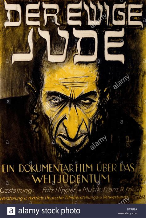 Anti Semitic propaganda poster from the German Nazi regime ...