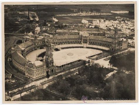 antigua fotografía aérea de sevilla  plaza de e   Comprar ...