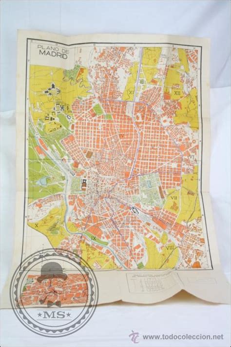 antiguo mapa / plano de madrid   años 60   buen   Comprar ...