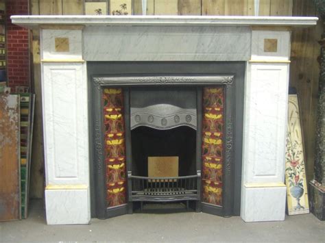 Antique Victorian Carrara & Sienna Marble Fireplace ...