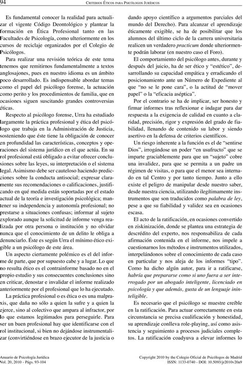 Anuario de Psicología Jurídica ISSN: Colegio Oficial de ...