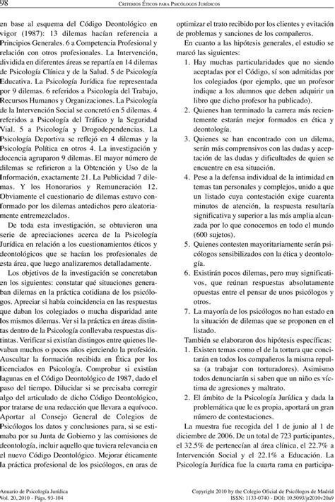 Anuario de Psicología Jurídica ISSN: Colegio Oficial de ...