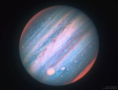 APOD: 2018 February 21   Jupiter in Infrared from Hubble