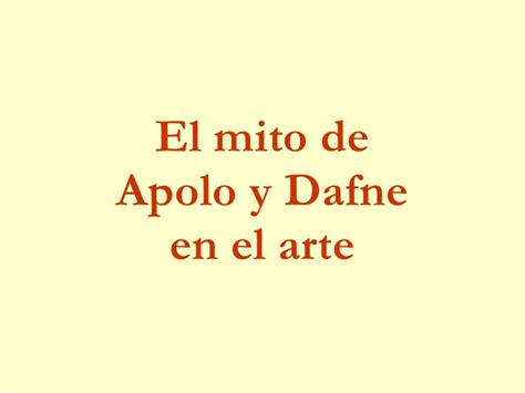 Apolo Y Dafne