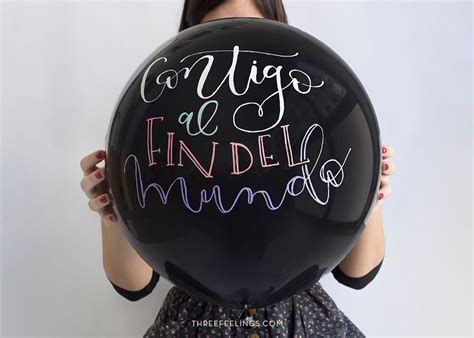 Aprende a decorar un globo con lettering y caligrafía
