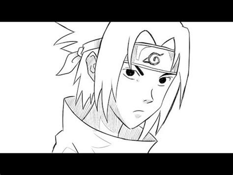 Aprende a dibujar a Sasuke  Naruto  en 5 minutos