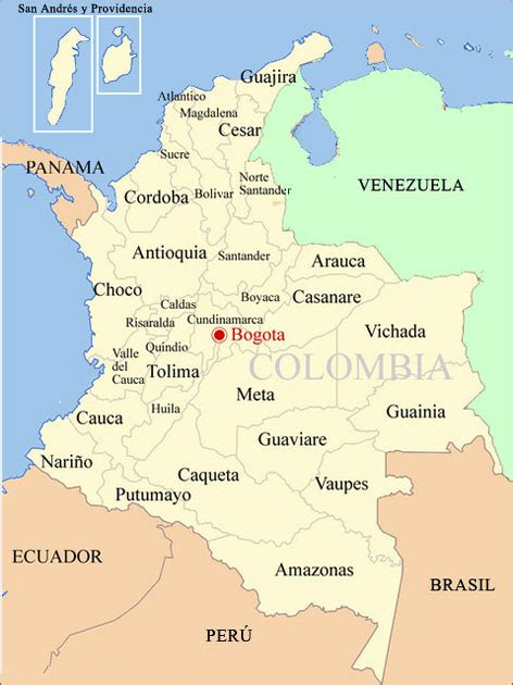 Aprende los Departamentos y las Capitales de Colombia ...