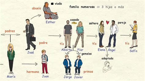 Aprender español: La familia  nivel intermedio