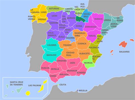 Aprender las provincias de España