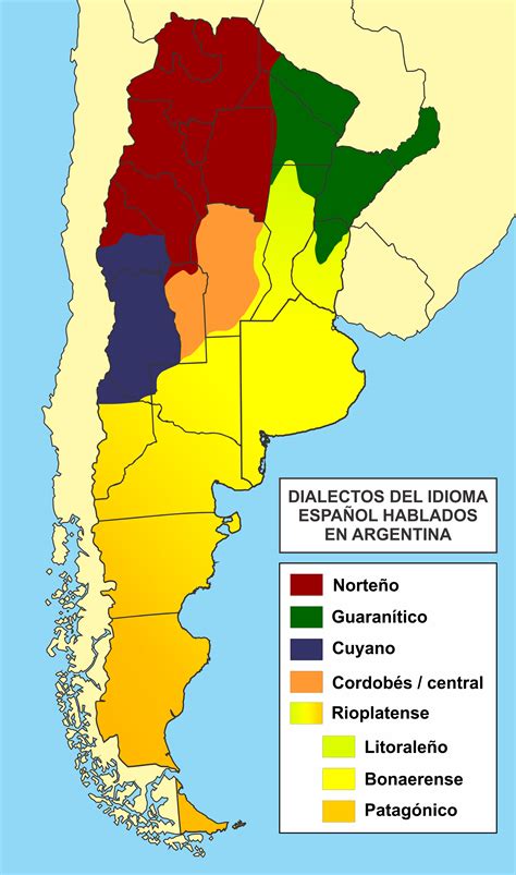 Archivo:Dialectos del idioma español en Argentina.png ...