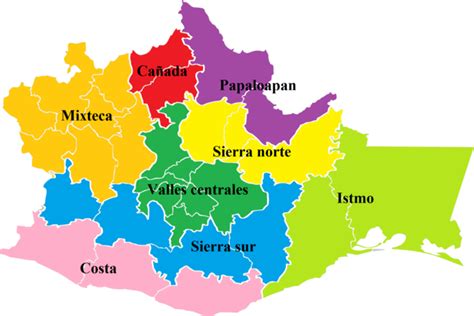 Archivo:Regiones Oaxaca nombres.png   Wikipedia, la ...