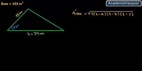 Área de un triángulo conociendo dos lados y un ángulo ...