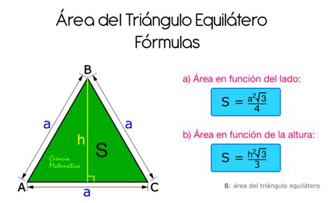 Área de un Triángulo Equilátero | Fórmulas, Ejercicios