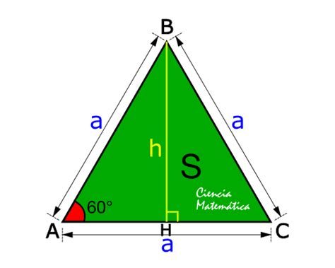 Área de un Triángulo Equilátero | Fórmulas, Ejercicios