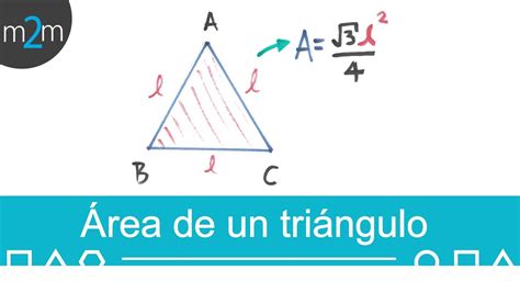 Área de un triángulo equilátero │ fórmula con su lado ...