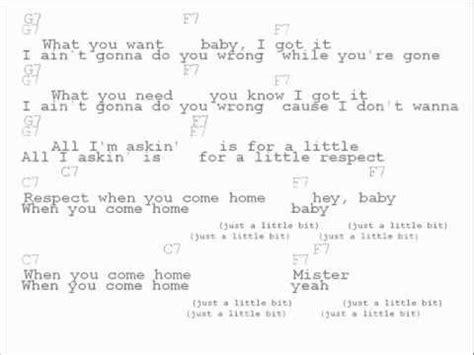 Aretha Franklin Respect Chord Chart   YouTube