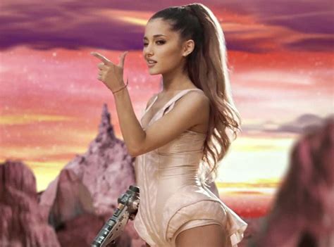 Ariana Grande Blasts Rockets From Her Breasts in Break ...