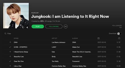 ARMY Base on Twitter:  #BTS Jungkook created a playlist of ...