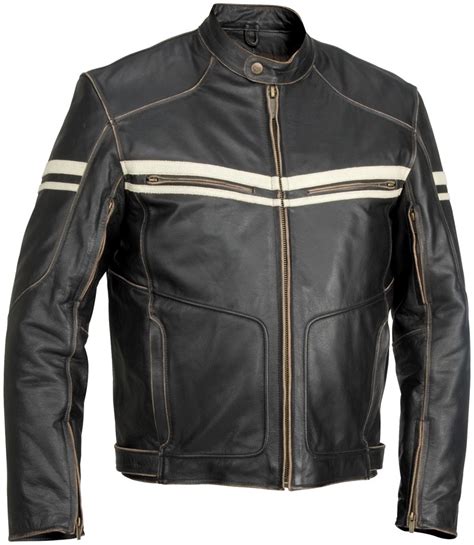 Arrow mens leather motorcycle jacket AW5544321