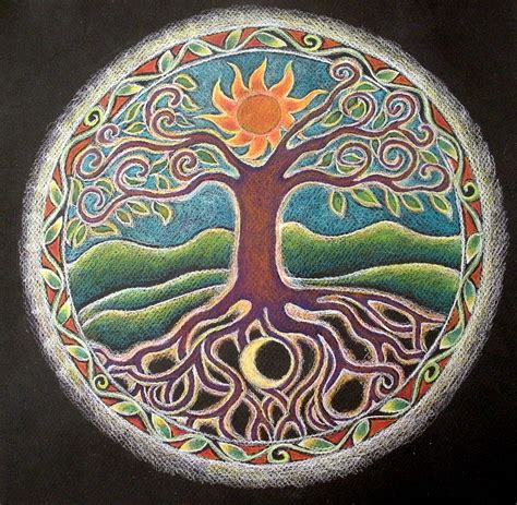 ART FULL MUSINGS: Tree of Life Mandala Completed