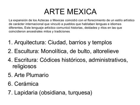 Arte Mexica  Azteca