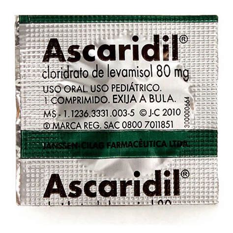 Ascaridil Pediatrico 1 Comprimido | Onofre