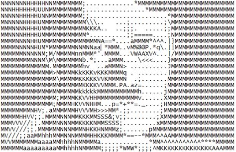 ASCII Art Attempt: Hitler by todellisus on DeviantArt