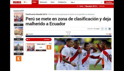 Así se informó en el mundo el histórico triunfo de Perú ...