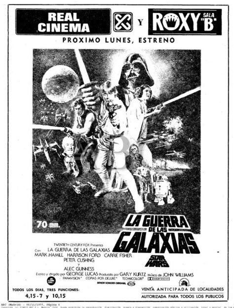Así se vivió en España el estreno de Star Wars en 1977 ...