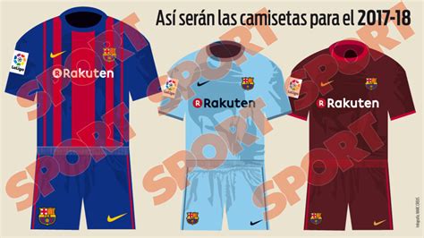 Así serán las camisetas del FC Barcelona de la temporada ...