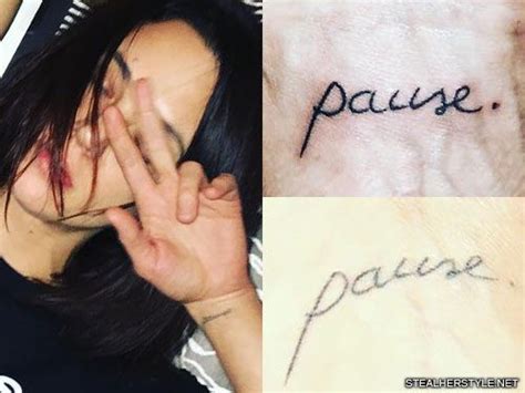 Asia Argento Writing Wrist Tattoo | Steal Her Style