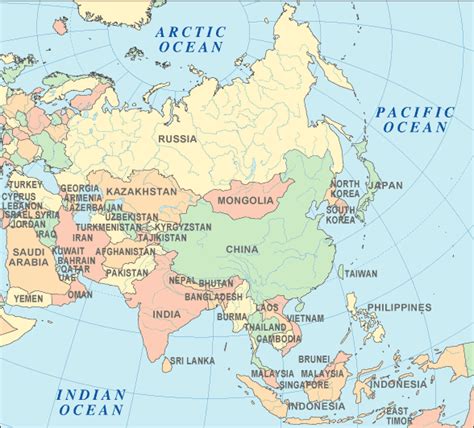Asia Atlas   Asia Map and Geography