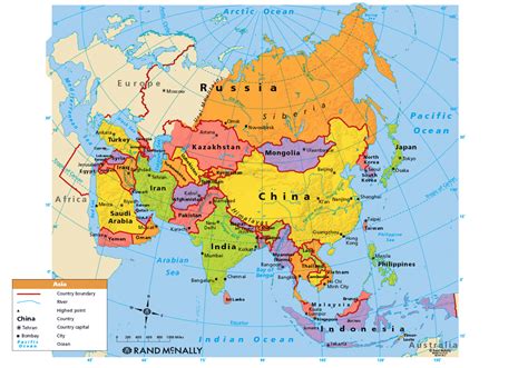 asia map political