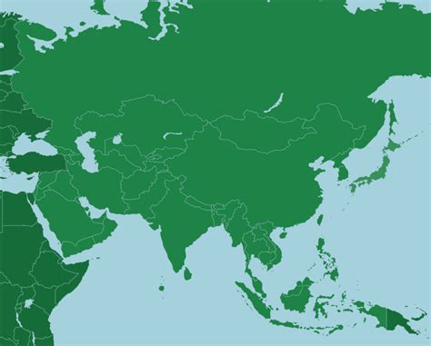 Asia: Países   Juego de Mapas