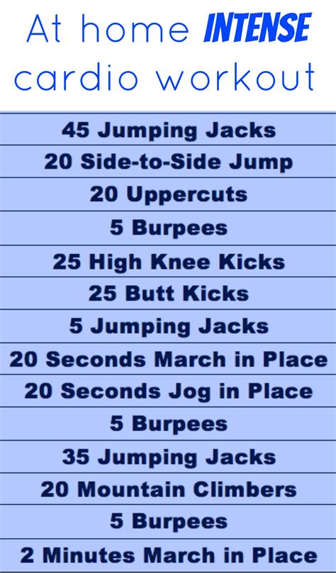 At Home Cardio Workouts