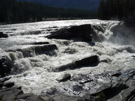 Athabasca Falls & Miette Hot Springs, Jasper National Park ...