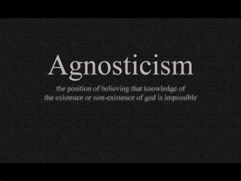 Atheism vs. Agnosticism   YouTube