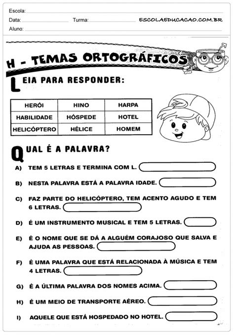 Atividades de português 1º ano   Para Imprimir