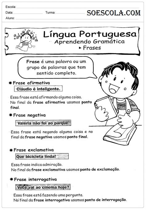 Atividades de Português 3º ano Para Imprimir – Ensino ...