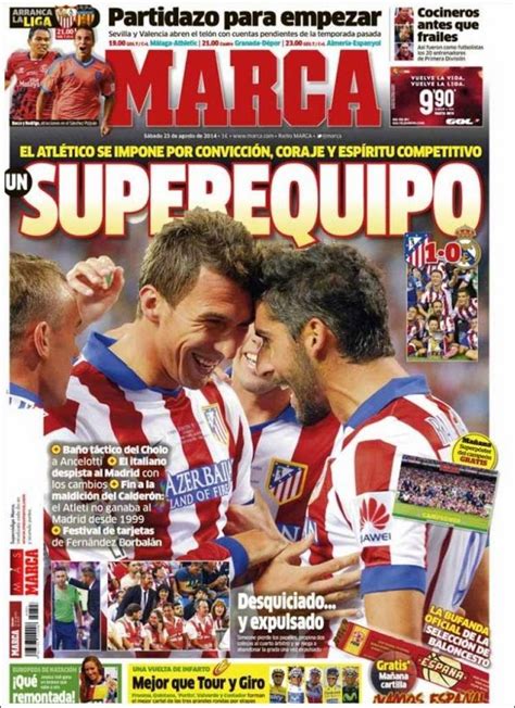 Atlético Madrid Supercampeón de España: Las portadas ...