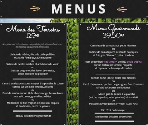 Auberge Restaurant l  Amandin à Beaucaire, carte menu et ...