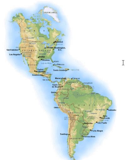 aulademanuel: Mapa físico de América