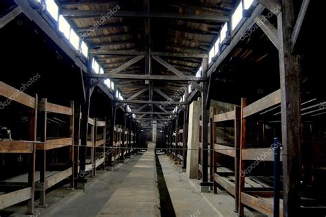 Auschwitz, Pologne : dortoirs lits superposés au camp de ...