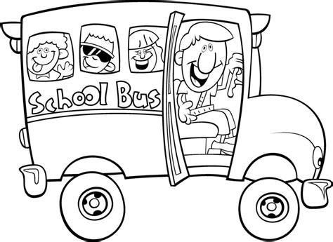 Autobuses para colorear infantiles   Imagui