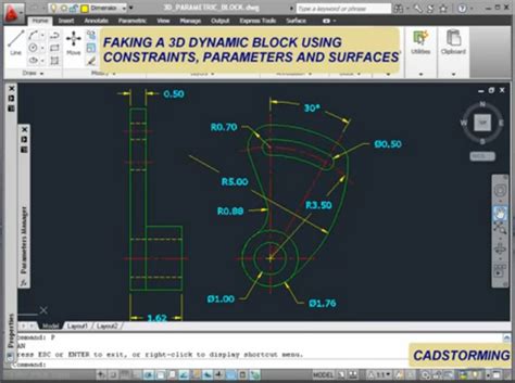 AutoCAD 3D DYNAMIC BLOCK   AutoCAD   3D CAD model   GrabCAD