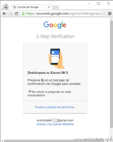 Autorizar acceso cuenta Google desde celular • Android Jefe