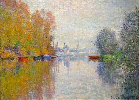Autumn on the Seine at Argenteuil, 1873   Claude Monet ...