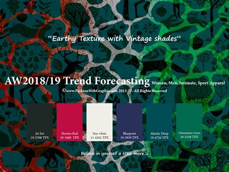 Autumn Winter 2018/2019 trend forecasting is A TREND/COLOR ...