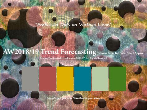 Autumn Winter 2018/2019 trend forecasting is A TREND/COLOR ...