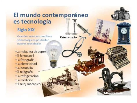 Avances tecnologicos siglo XIX y XXX